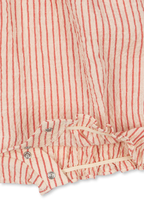 KONGES SLØJD - ELLIE FRILL ROMPER GOTS AMOUR STRIPE