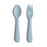 MUSHIE - FORK & SPOON SET POWDER BLUE