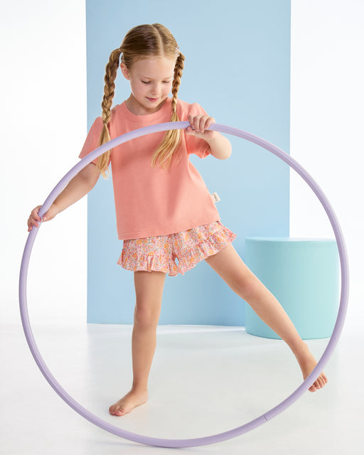 KAPOW - CORAL RIB PUFF SLEEVE TEE