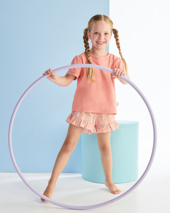 KAPOW - CORAL RIB PUFF SLEEVE TEE