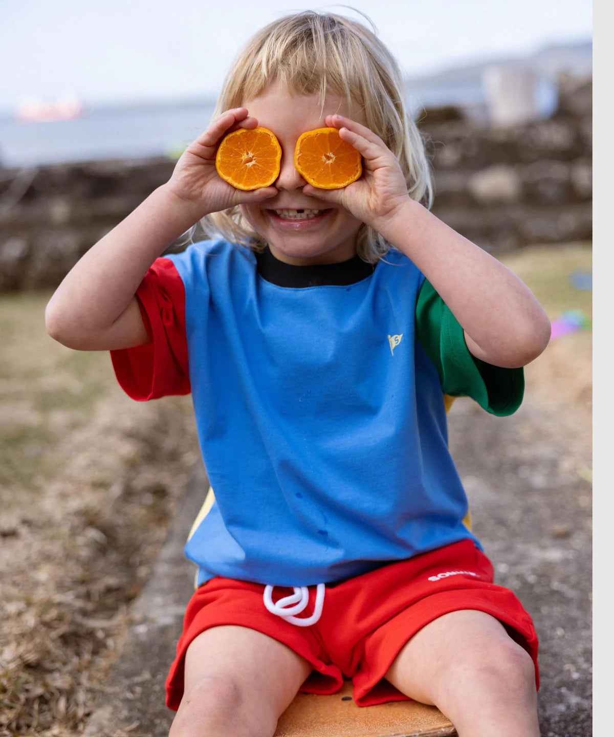 colour block tee