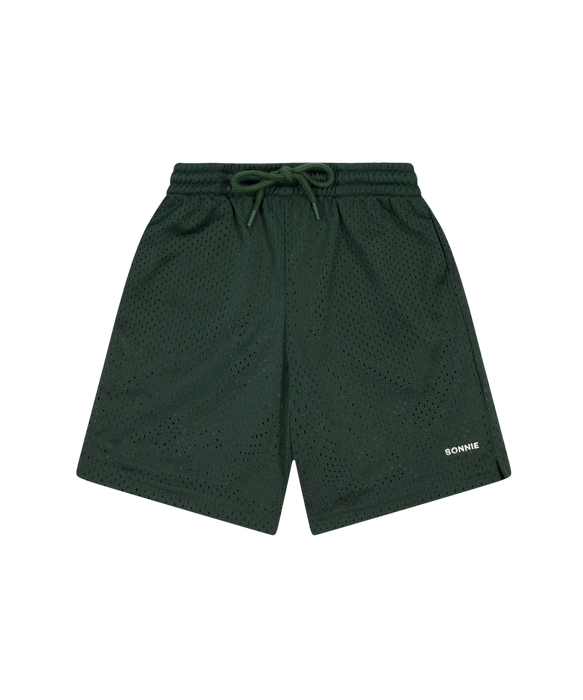 SONNIE - BAGGY BASKETBALL SHORTS FOREST GREEN