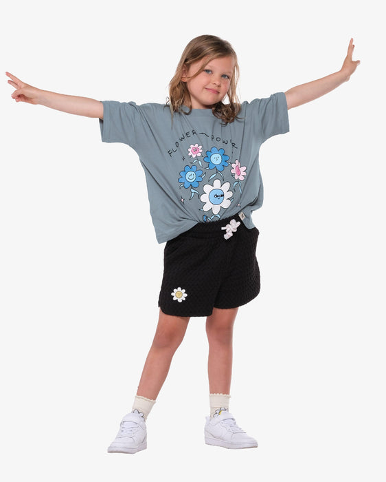 THE GIRL CLUB Shorts Waffle - Black - The Kids Store
