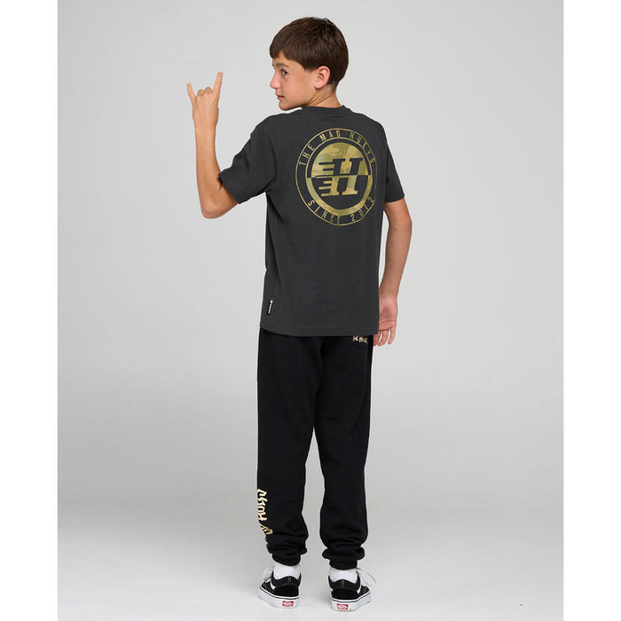 THE MAD HUEYS - H SERIES TEE VINTAGE BLACK