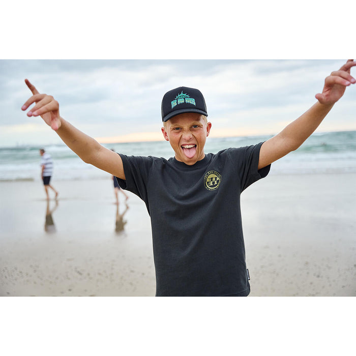 THE MAD HUEYS - H SERIES TEE VINTAGE BLACK