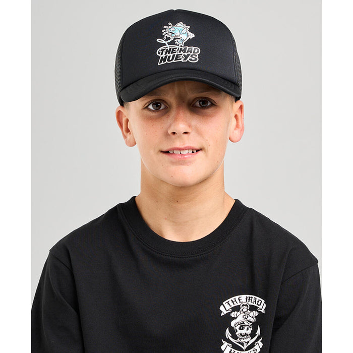 THE MAD HUEYS - GREAT BITE SHARK FOAM TRUCKER BLACK