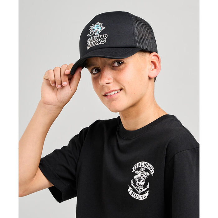 THE MAD HUEYS - GREAT BITE SHARK FOAM TRUCKER BLACK