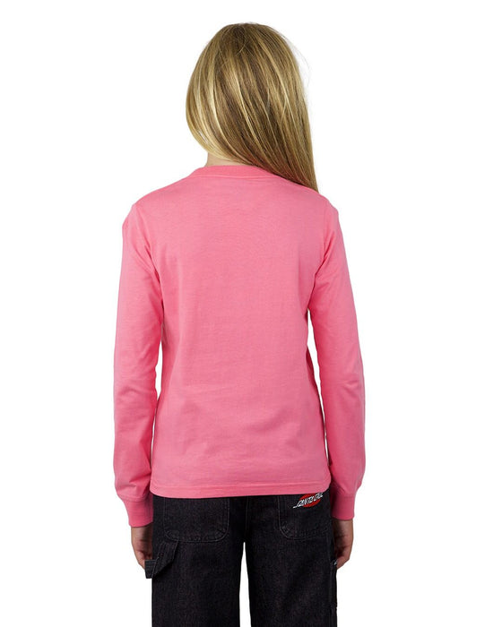 SANTA CRUZ - TAKE FLIGHT DOT FRONT LS TEE PINK