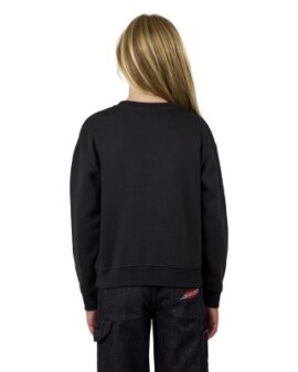 SANTA CRUZ - GRID STACKED STRIP RELAXED SWEATER BLACK