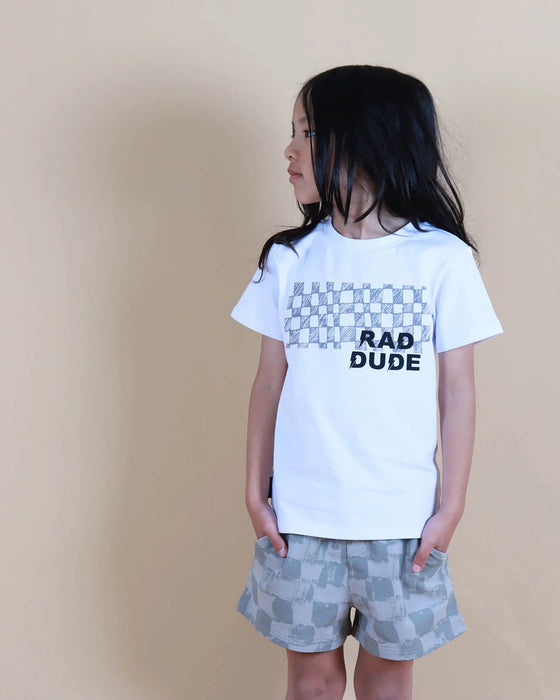 TINY TRIBE - Grunge Check Shorts - The Kids Store