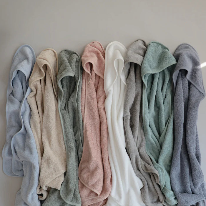 MUSHIE - HOODED BABY TOWEL MOSS