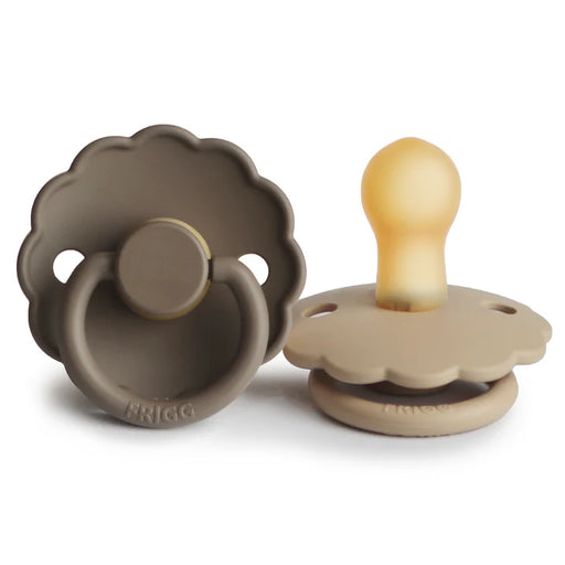 FRIGG - DAISY PACIFIER LATEX (PORTOBELLO/CROISSANT)