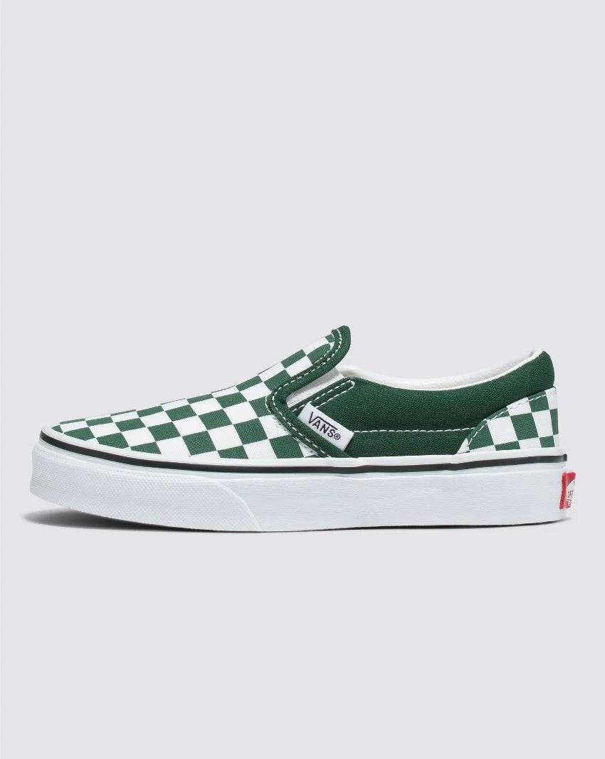 Green on sale checker vans