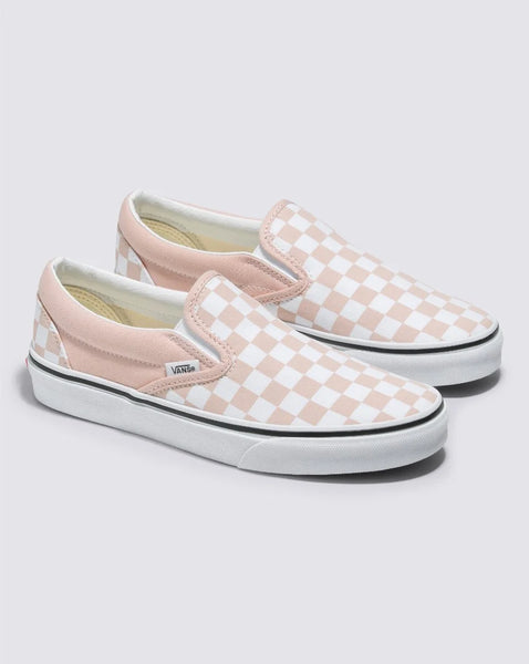 Checkered pink hotsell and white vans