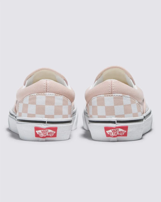 VANS Classic Slip-On Color Theory Checkerboard Rose Smoke - Pink - The Kids Store