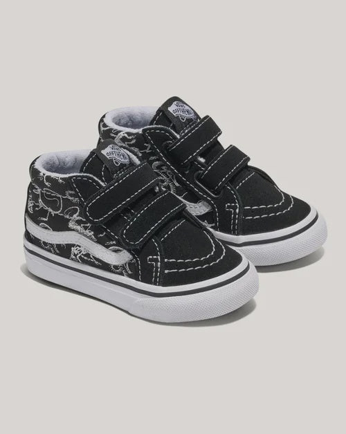 VANS - SK8 MID REISSUE V GLOW SKELETONS BLK/WHT