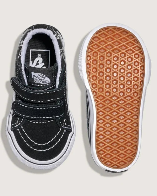 VANS - SK8 MID REISSUE V GLOW SKELETONS BLK/WHT