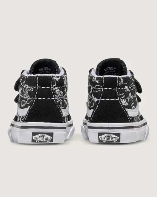 VANS - SK8 MID REISSUE V GLOW SKELETONS BLK/WHT