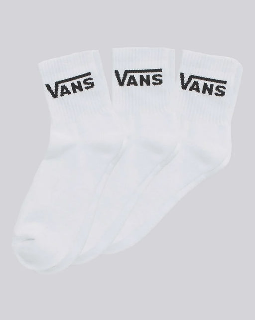 VANS - HALF CREW WHITE SOCKS 3 PACK