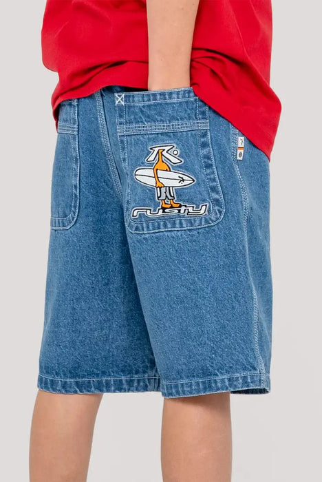 RUSTY - DR.DOT BAGGY JORTS MIDDY BLUE