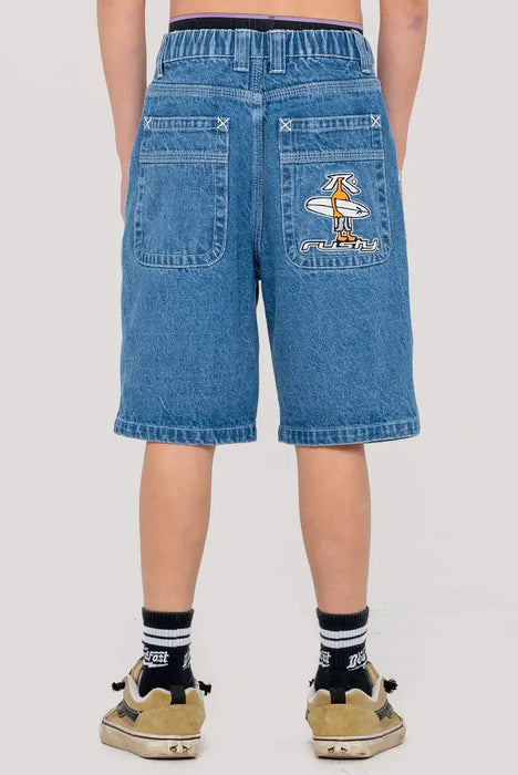RUSTY - DR.DOT BAGGY JORTS MIDDY BLUE