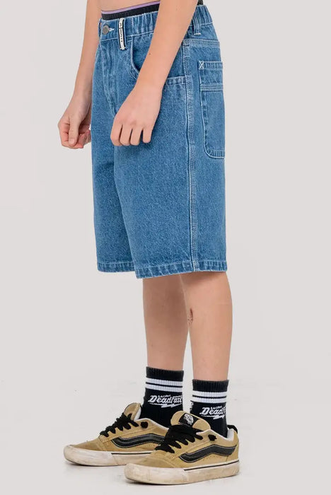 RUSTY - DR.DOT BAGGY JORTS MIDDY BLUE