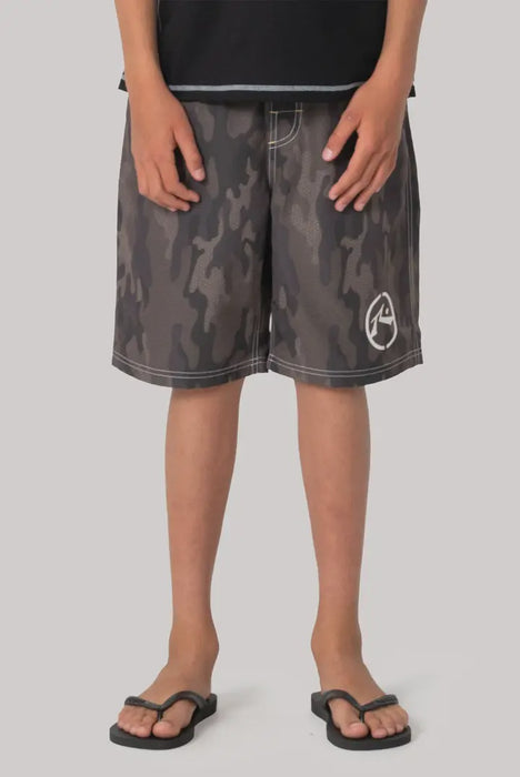 RUSTY - FLIP RAMBO ELASTIC WAIST BOARDSHORTS CAMO