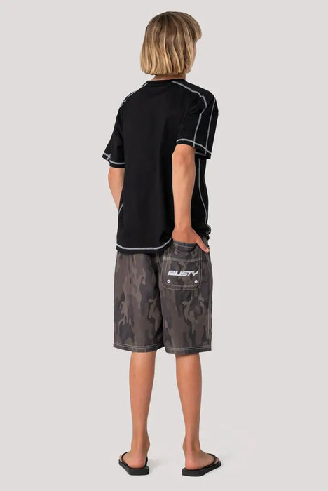 RUSTY - FLIP RAMBO ELASTIC WAIST BOARDSHORTS CAMO