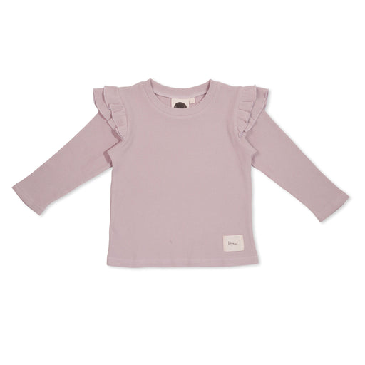 KAPOW BABY/KID - LILAC WAFFLE FLUTTER TOP
