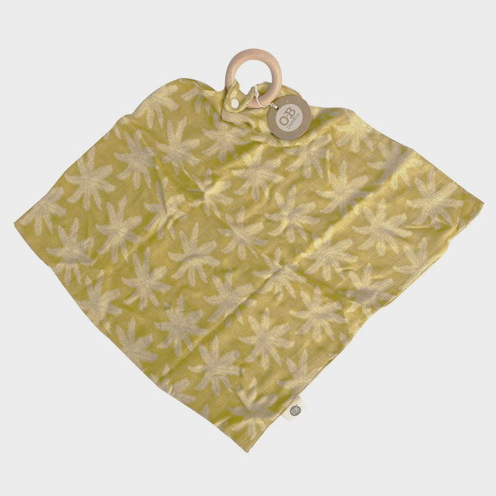 OB DESIGNS - SECURITY BLANKET - PEAR PALM PRINT