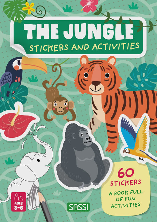 SASSI- THE JUNGLE- STICKERS AND ACTIVITIES