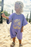 SALTY SHREDS - Girls Surf Too Vintage Baggy Jumpsuit - Purple Wash