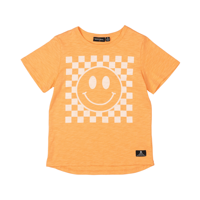 ROCK YOUR KID Smiley T-Shirt - Orange