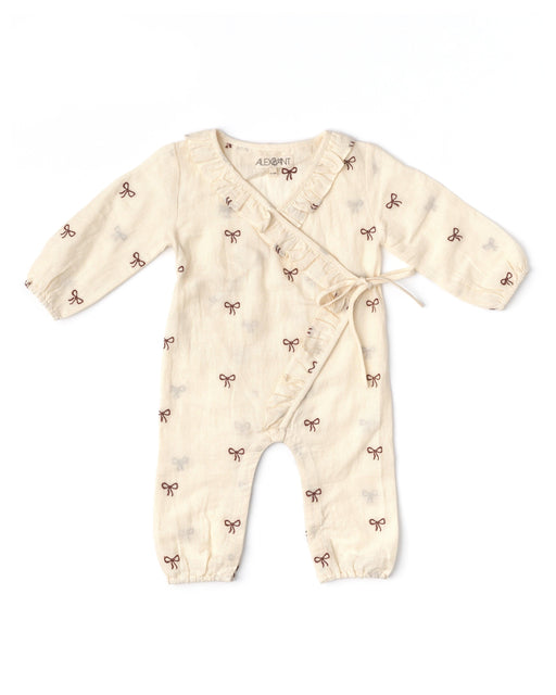 ALEX AND ANT STELLA PLAYSUIT LINEN BUTTER - The Kids Store