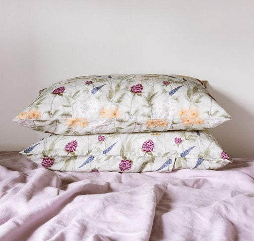 ASPEN & FERN WILD BLOOMS Linen Pillowcase Pair - The Kids Store