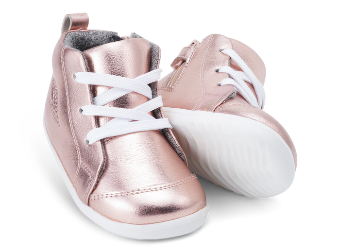 BOBUX STEP UP ALLEY OOP BOOT IN ROSE GOLD - The Kids Store