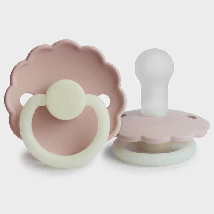 FRIGG DAISY SILICONE PACIFIER - BLUSH NIGHT - The Kids Store