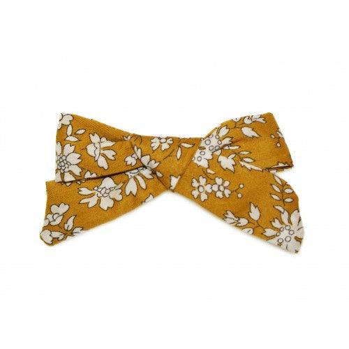 GOODY GUMDROPS - LIBERTY CAPEL SOFT BOW CLIP - MUSTARD - The Kids Store