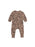 HUXBABY JAGUAR ZIP ROMPER MAPLE SUGAR - The Kids Store