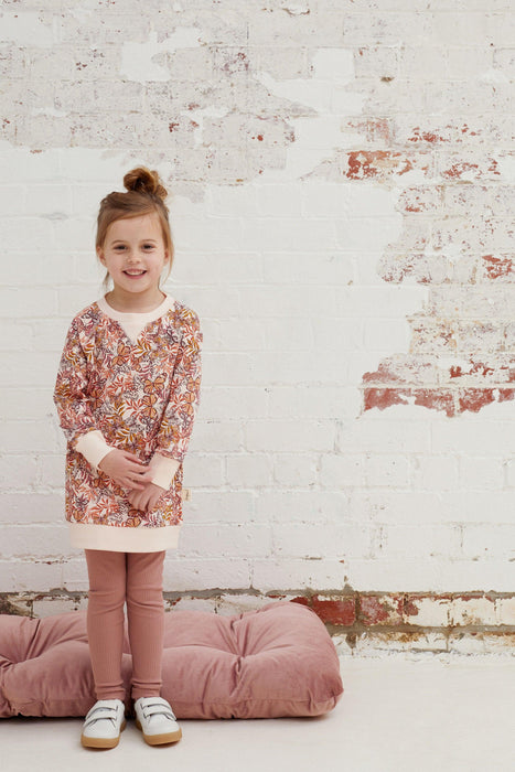 KAPOW FLUTTERFLY SWEATER DRESS - The Kids Store