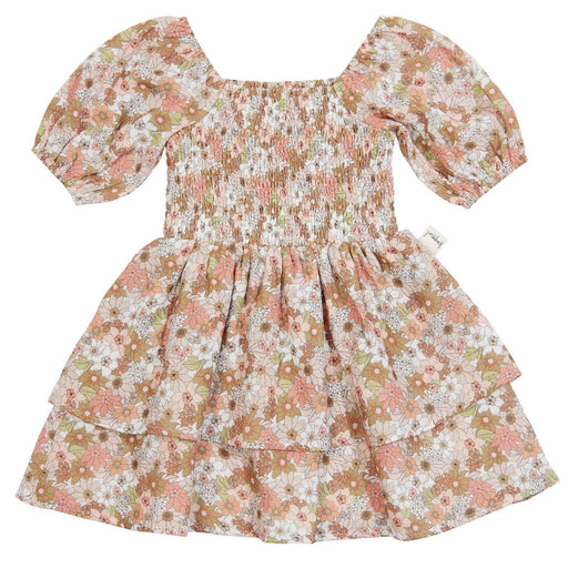 KAPOW Shirred Dress - Bouquet - The Kids Store