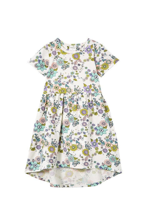 MILKY Daisy Chain Baby Dress - Off White - The Kids Store