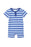 MILKY Henley Romper - Denim Blue Stripe - The Kids Store