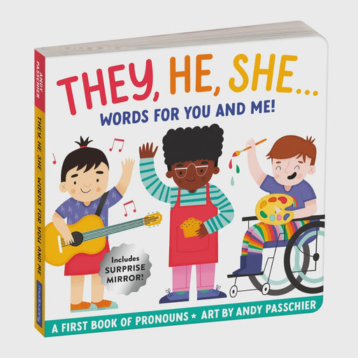 MUDPUPPY - They, He, She: Words For You And Me Board Book - The Kids Store