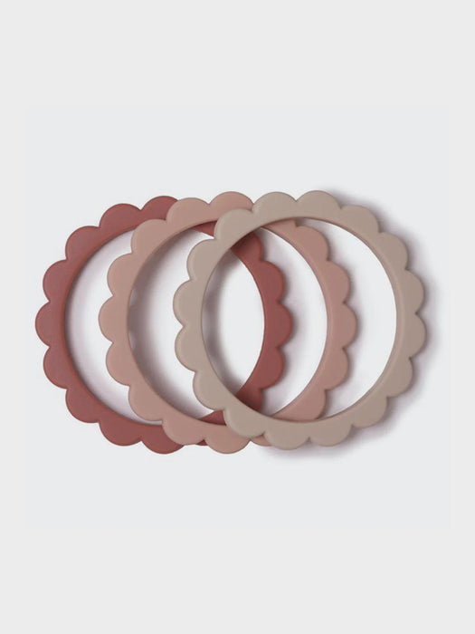 MUSHIE - SILICONE TEETHING BRACELET - ROSE BLUSH SHIFTING SAND - The Kids Store