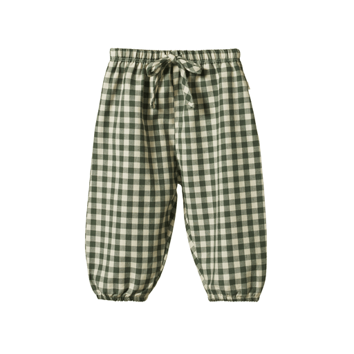 NATURE BABY SUNNY PANTS THYME CHECK - The Kids Store