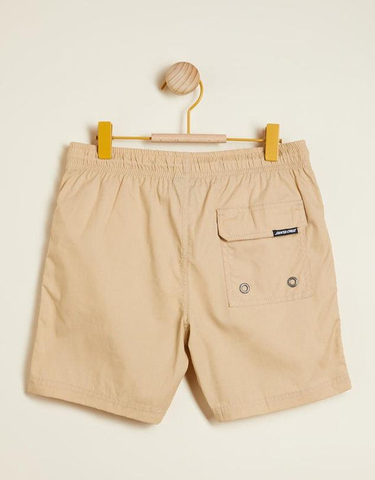 SANTA CRUZ Beach Shorts - Mfg Cruzier Solid - Tan - The Kids Store