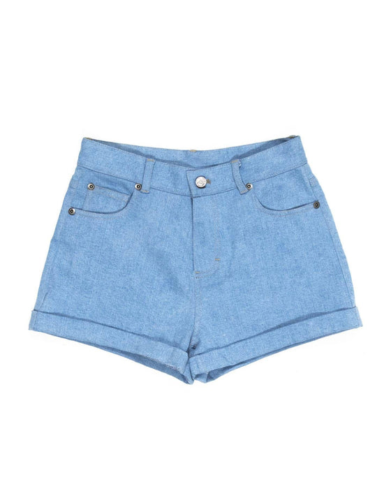 SANTA CRUZ Denim Shorts - Mushroom Monarch Dot - Blue - The Kids Store
