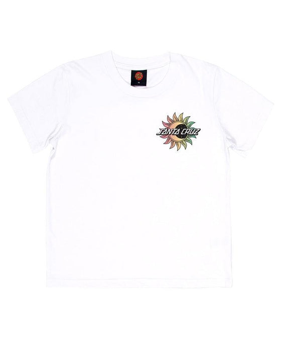 SANTA CRUZ Short Sleeve Tee - Crescent Dot Fade Front - White - The Kids Store