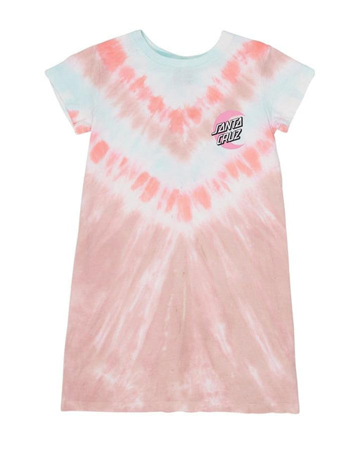 SANTA CRUZ Short Sleeve Tee Dress - Moon Dot - Tie-Dye - The Kids Store